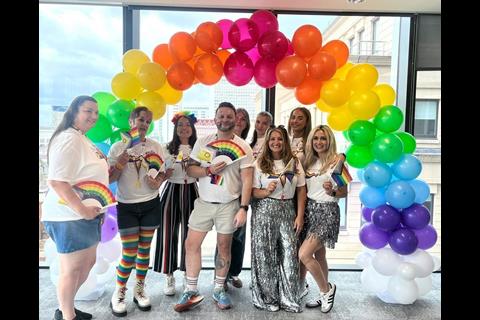 The team from mfg Solicitors ahead of the 2025 Birmingham Pride Parade